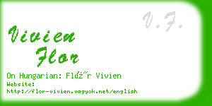 vivien flor business card